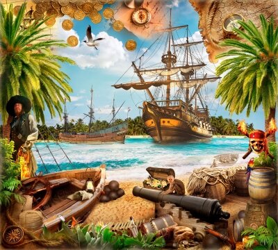 Фотообои Остров пиратов