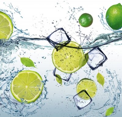 Фотообои Лимоны в воде
