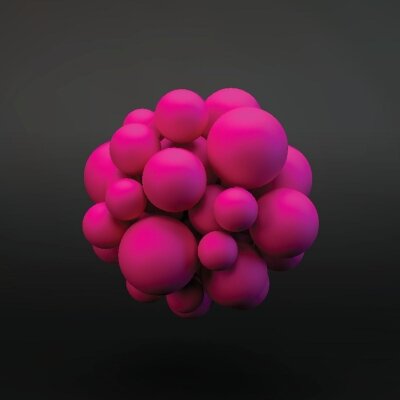 Фотообои розовые пузыри