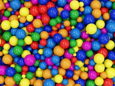 Фотообои цветные мячики