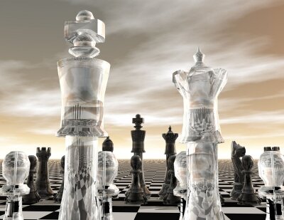 Фотообои Стеклянные шахматы