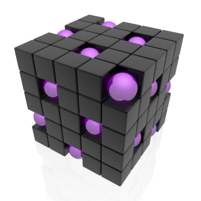 Фотообои Темный куб